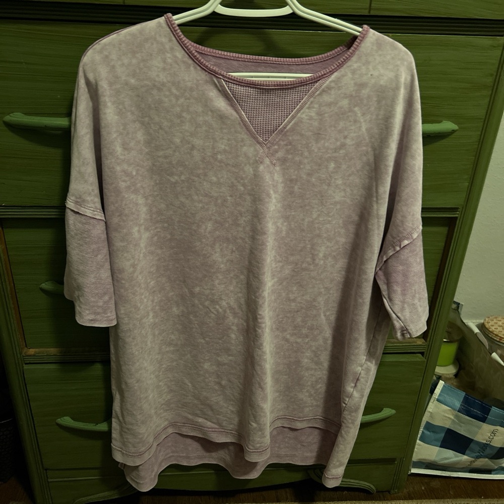 Casual lavender  Oversized Top